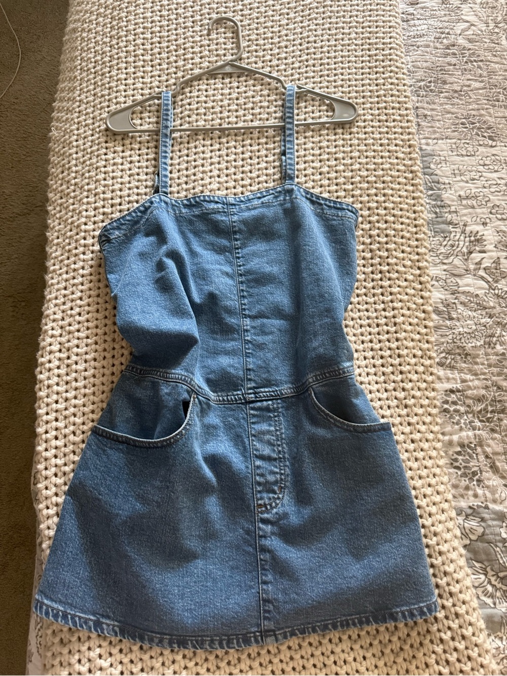 Universal Thread Blue Denim Pocket Mini Dress